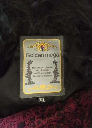 Женский натуральный полушубок golden mega горный козел7 фото