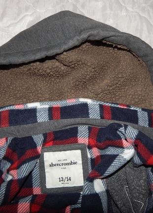 Мужская подростковая теплая толстовка abercrombie р.42-44 043zmt (только в указанном размере, только 1 шт)6 фото