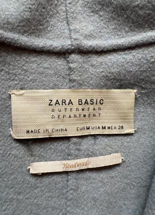 Пальто легкое  кардиган нежно голубой zara4 фото