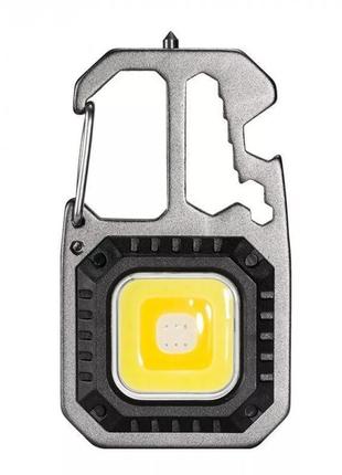Акумуляторний led ліхтарик w5138 з type-c (7 режимів, карабін, викрутки)8 фото