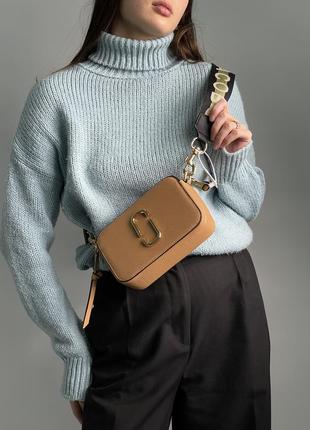 Бежева жіноча сумка бренд marc jacobs