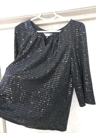 Очень красивая, нарядная, стильильная кофта,блузка с пайетками5 фото