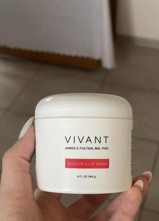 Глиняная маска с серой vivant sulfur clay mask 165 gr