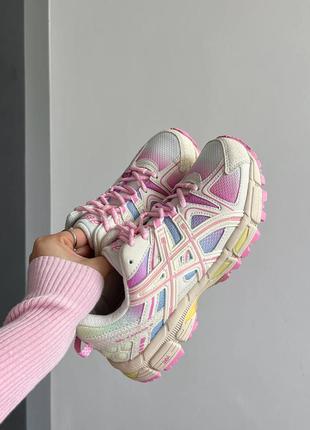 Кросівки asics gel kahana 8 white pink1 фото