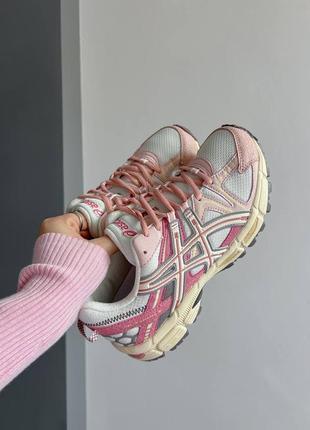 Кроссовки asics gel-kahana 8 white/pink marathon running8 фото