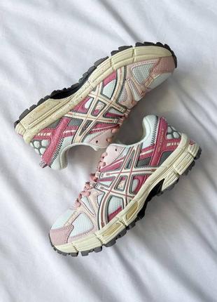 Кроссовки asics gel-kahana 8 white/pink marathon running2 фото