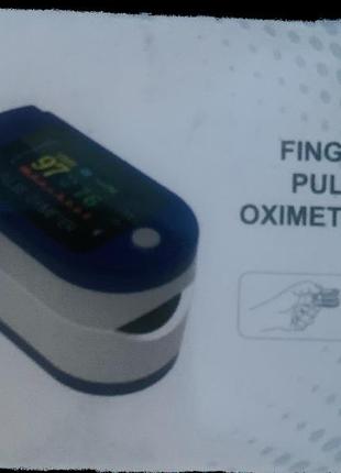 Пульсоксиметр fingertip pulse oximeter lk88 синій