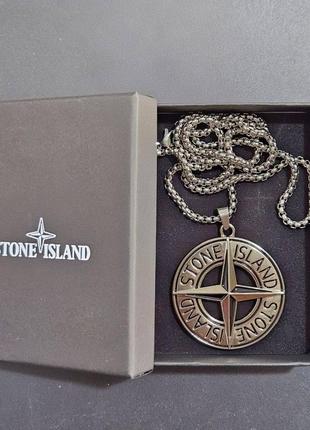 Кулон, цепочка stone island