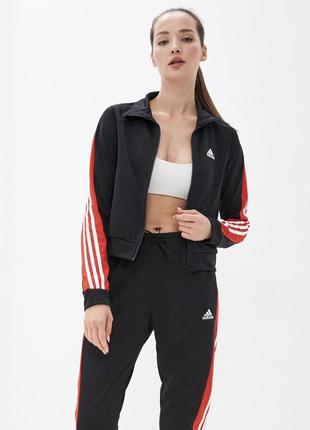 Спортивная кофта олимпийка adidas женская нова в полоску