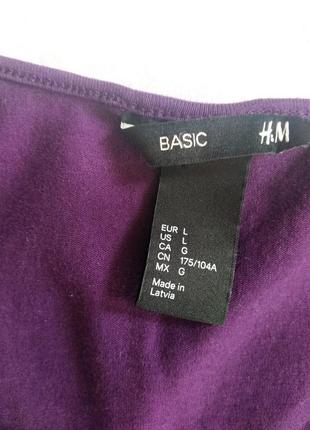 Крутая базовая  хлопковая майка бренда швейцарии h&m basic uk l eur l5 фото