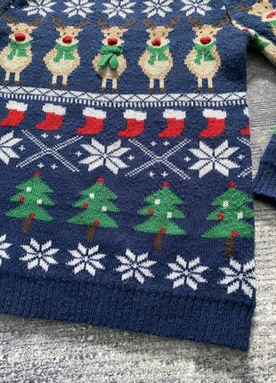 Новогодний рождественский свитер олени3 фото