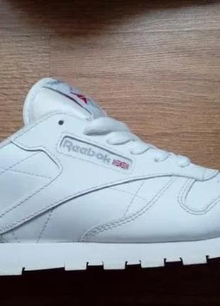 Кроссовки/кеды reebok classic leather,оригинал, белые5 фото