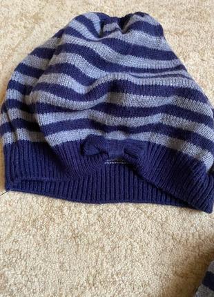 Комплект шапка, шарф и перчатки4 фото