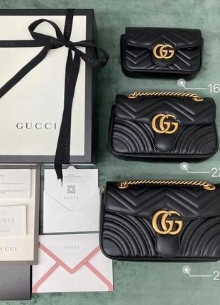 Шкіряна сумка gucci marmont5 фото