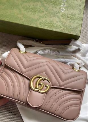 Шкіряна сумка gucci marmont2 фото