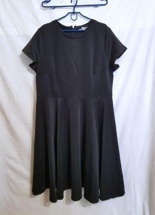 Платье h&m базовая черная - большого размера.