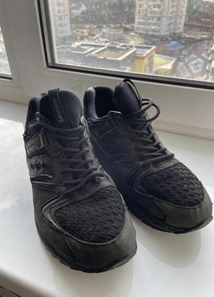 Кросiвки оригiнал saucony grid 8500 woven "triple black"