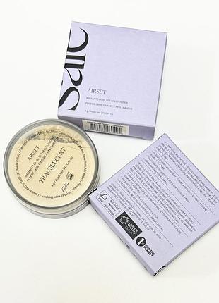 Невесомая и полупрозрачная рассыпчатая пудра saie, оттенок translucent, 4 g