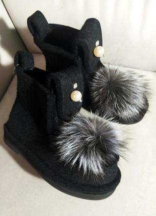Зимові черевики з натуральної повсті валенки  р. 35-381 фото