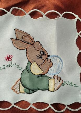 Серветка з текстильною аплікацією