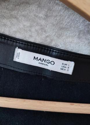 Кожаное платье mango 🥭7 фото