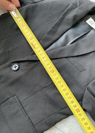 Піджак чорний класичний однобортний h&m3 фото