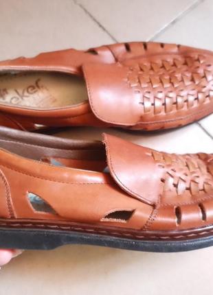Кожаные мужские туфли/шкіряні туфлі rieker р.42-436 фото