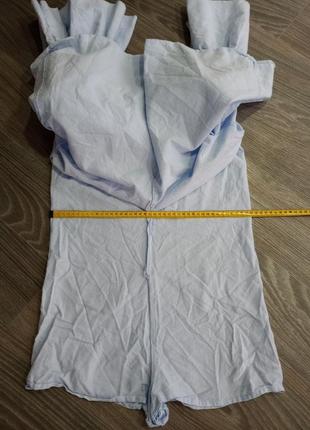 Хлопковое двухслойное платье туника: верх платья/ с нательной стороны комбинезон8 фото