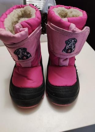 Зимові чобітки на дівчинку1 фото