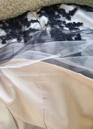 Нове вечірнє ошатне бальна випускну сукню фатин вишивка, мереживо moonar6 фото