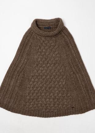 Trussardi  turtleneck knit poncо жіноче пончо