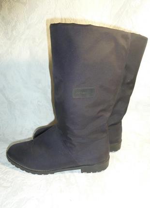 Теплые зимние итальянские сапоги gore-tex на натуральной овчине4 фото