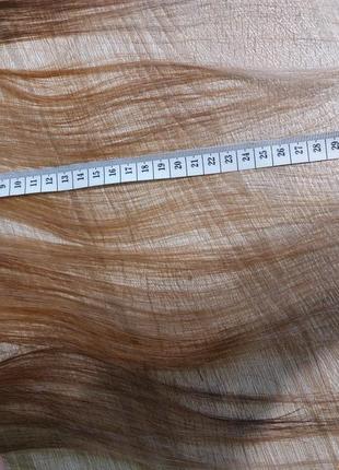 Натуральные волосы для наращивания с остатками клея5 фото