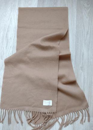 Шерстяной шарф 💯 % шерсть ягненка цвета кэмэл шотланлия.6 фото