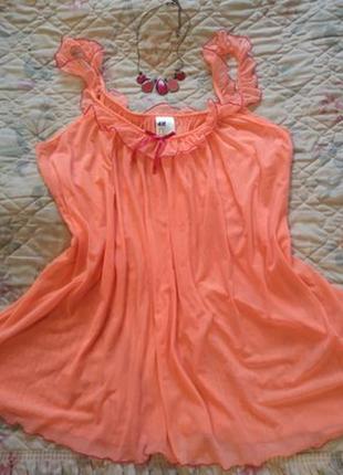 Шикарный сексуальный яркий пеньюар ночнушка майка h&m.