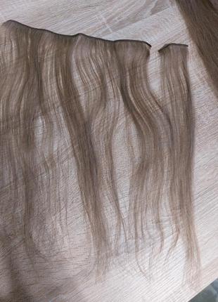 Русые волосы для наращивания натуральные человеческие волосы 45 см 32, 7 15г