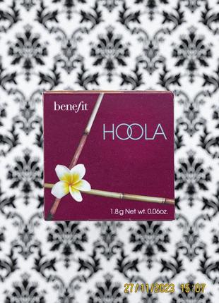 Матуючий бронзер benefit hoola original matte powder bronzer for face бронзатор пудра