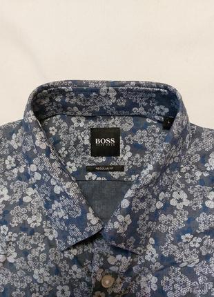 Сорочка hugo by hugo boss men's long sleeves floral shirt2 фото