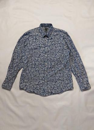 Сорочка hugo by hugo boss men's long sleeves floral shirt1 фото