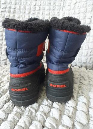 Sorel утепленные снегоходики детские3 фото