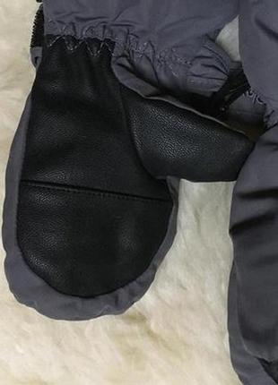 Лижні високі мембранні краги рукавиці на липучці унісекс на 1-2 роки7 фото