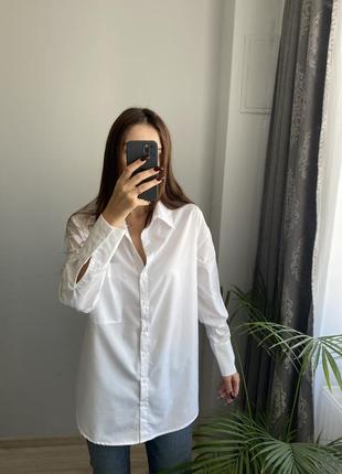 Базовая рубашка с красивой спинкой asos, невероятная рубашка, белая рубашка4 фото