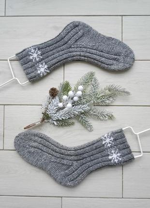 Комплект зимних носочков для пары (р.36-37, 40-42)2 фото