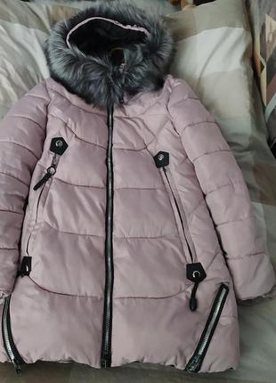 Тепла куртка пальто міді hanlisi