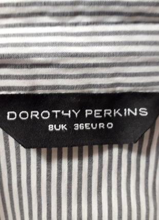 Блуза, сорочка в смужку від dorothy perkins (s/8)4 фото