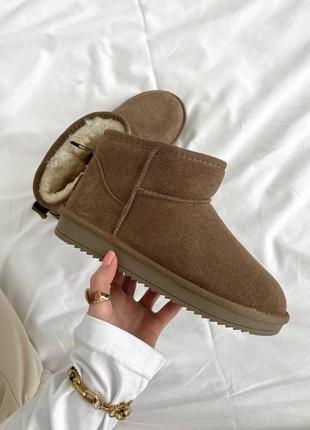 Ugg ultra mini brown1 фото