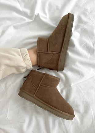 Ugg ultra mini brown2 фото