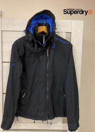 Куртка superdry windcheater jacket xl tech hood pop zip xl оригінал