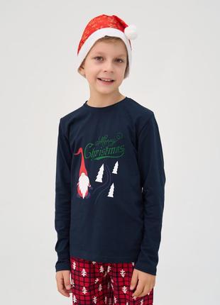 Хлопковая пижама merry christmas для мальчиков 8-15 лет туречковая tom john.4 фото
