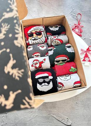 Різдвяний набір з 9 пар шкарпеток | теплі та демісезонний бокс шкарпеток4 фото